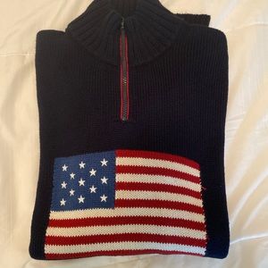 Ralph Lauren American Flag Quarterzip